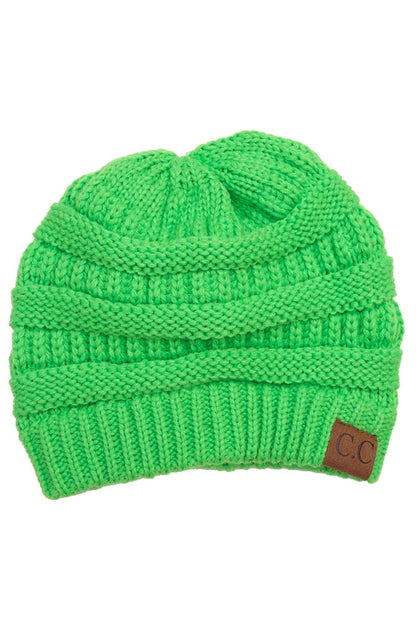 CC Ribbed Knit Beanie (color options)