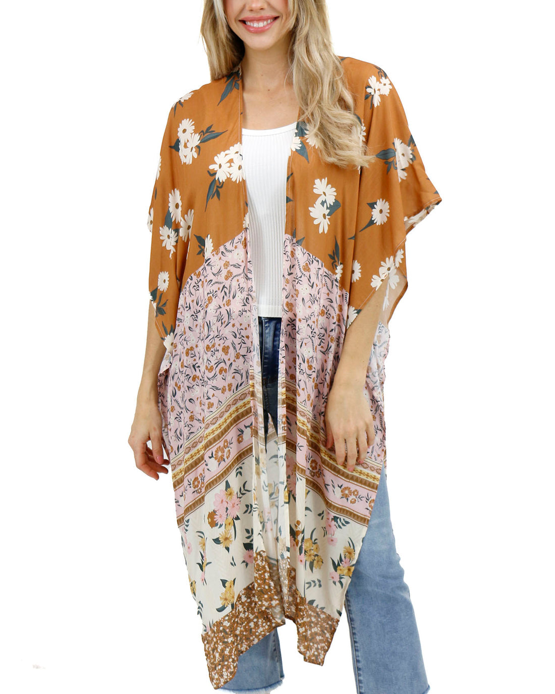 Boho Duster Kimono in Floral