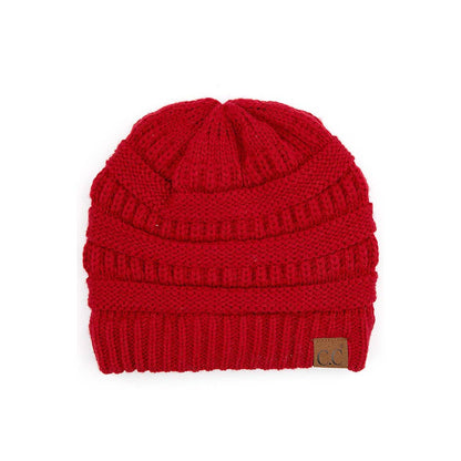 CC Ribbed Knit Beanie (color options)