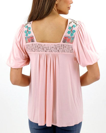 Island Embroidered Top