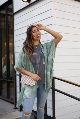 Spring Tie-Dye Kimono