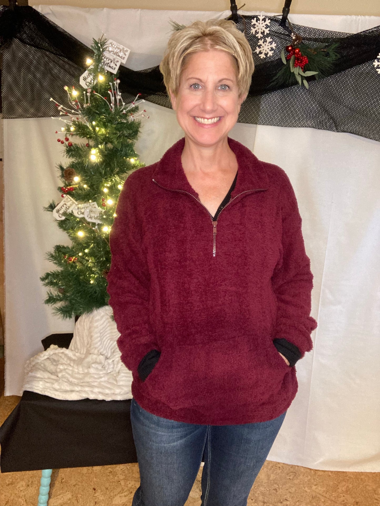 Berry Fleece Pullover