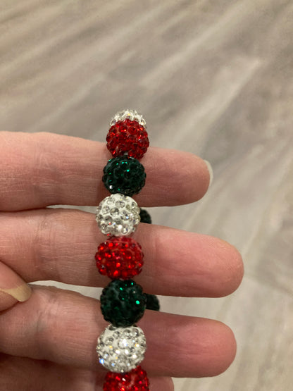 Round Crystal-Like Ball Stretch Bracelet (3 color options)