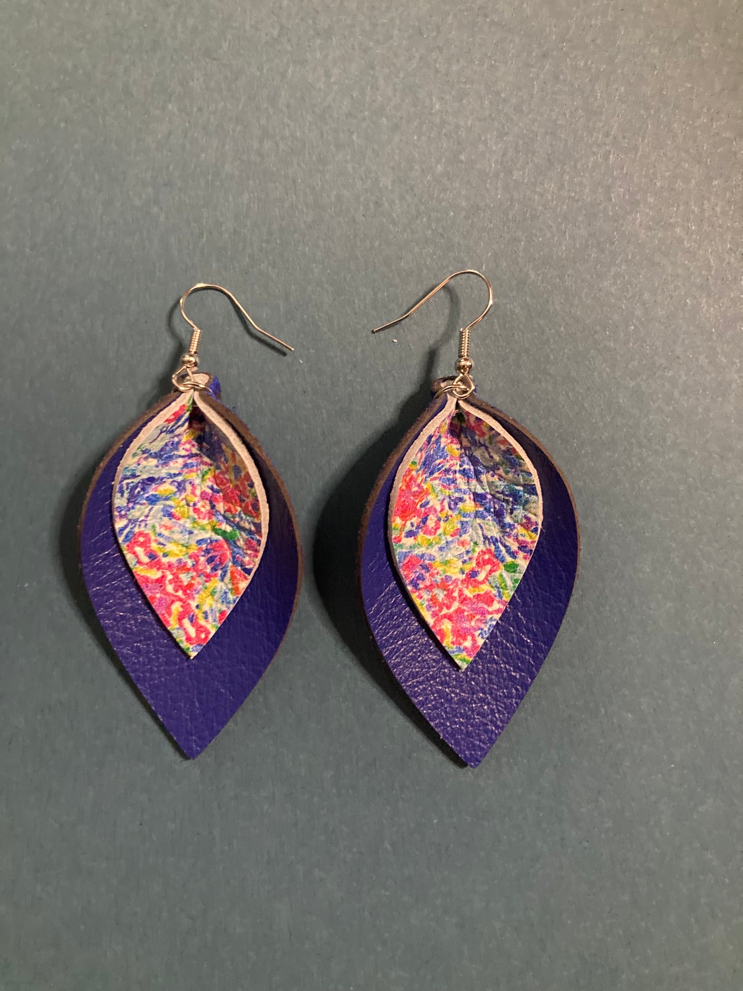 Sold Out - Multi-Color Double Layer Leather Earrings