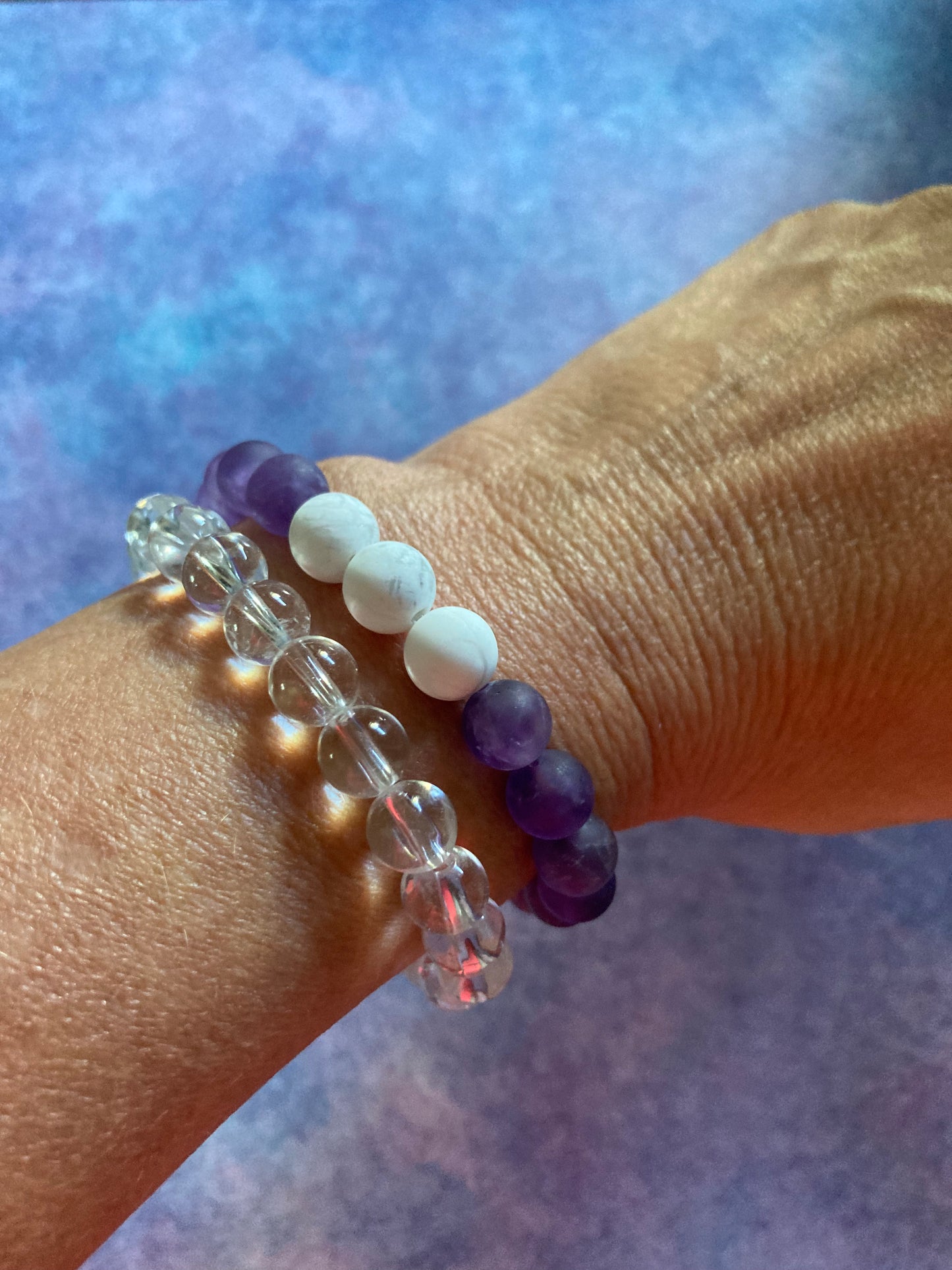 Amethyst bracelet - handmade locally