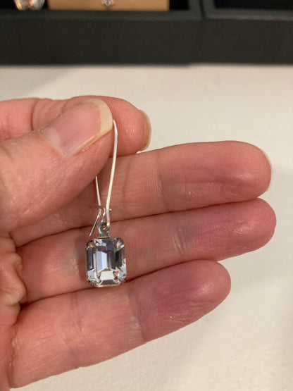 Clear Swarovski® Crystal Drop Earrings