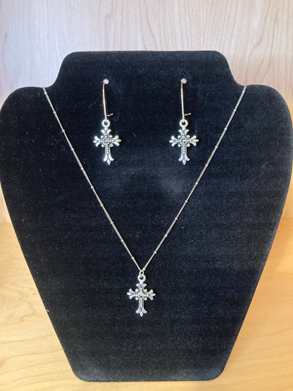 Swarovski Cross Earrings