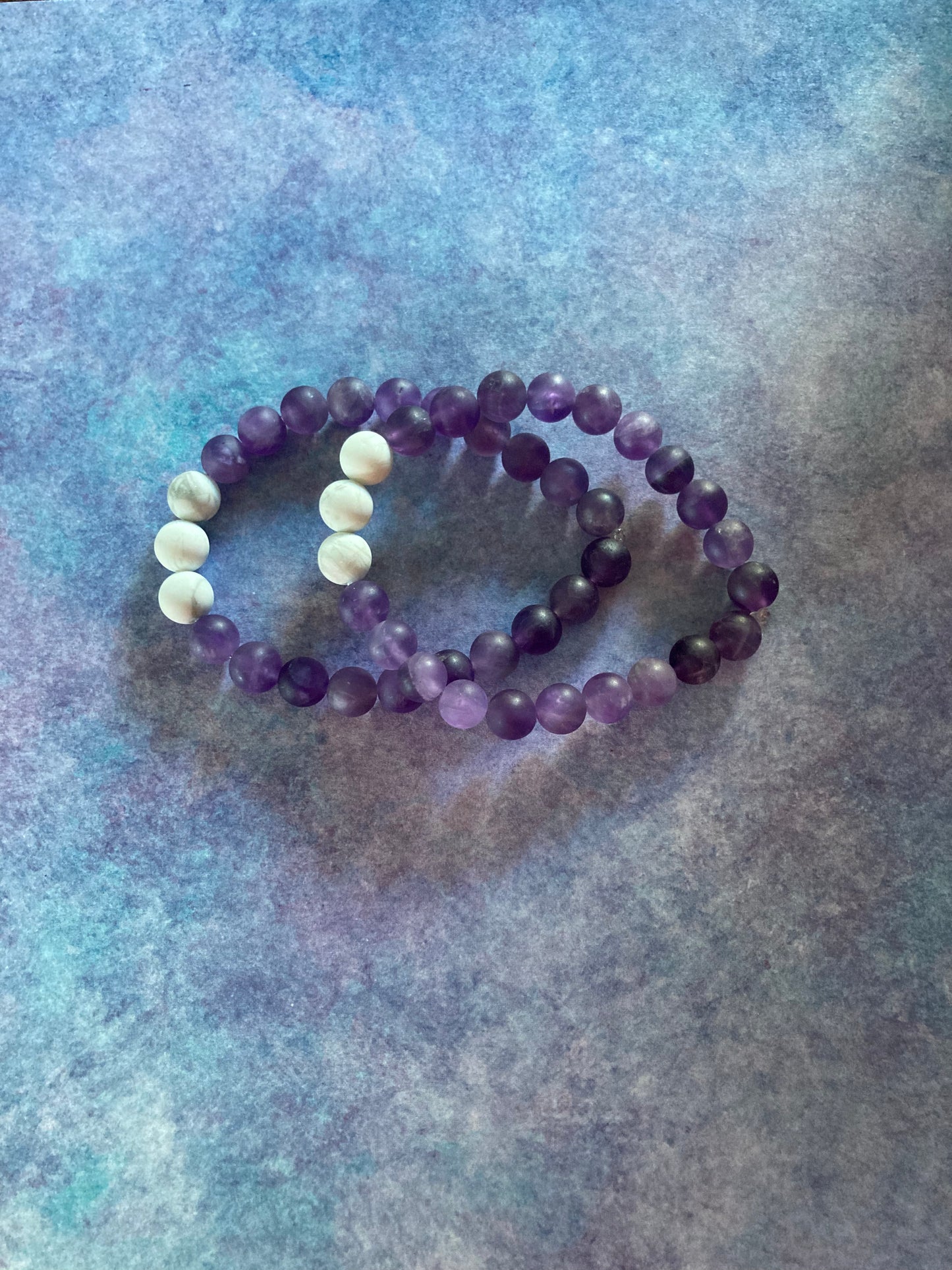 Amethyst bracelet - handmade locally