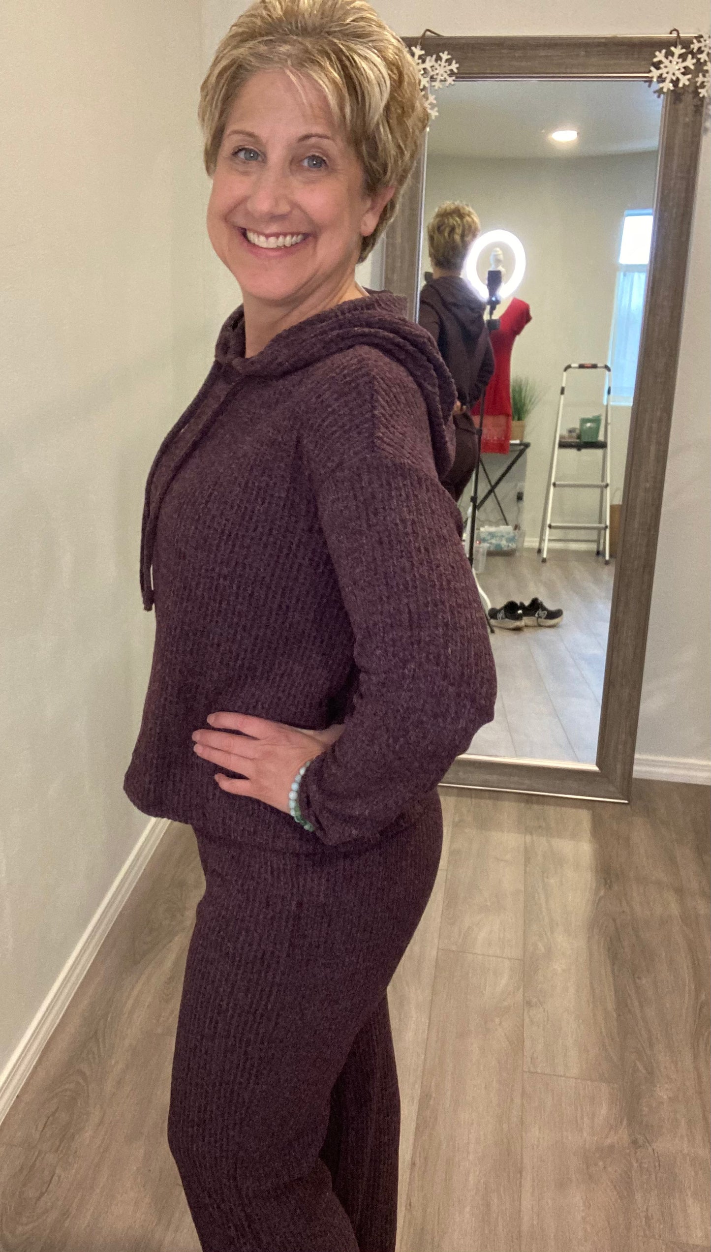 Slounge Ribbed Hoodie & Pants Set