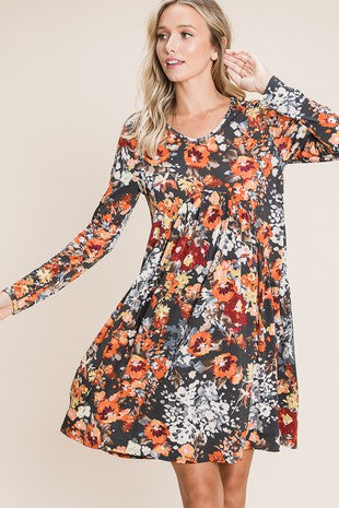 Floral Baby Doll Dress (only 3 left)