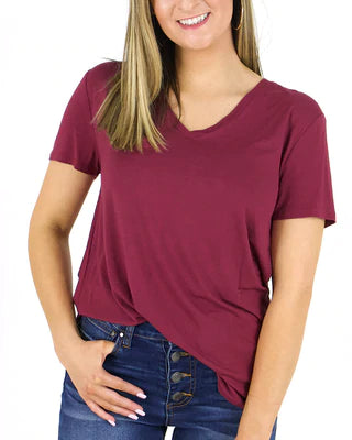Perfect V-Neck Tee (Color Options)